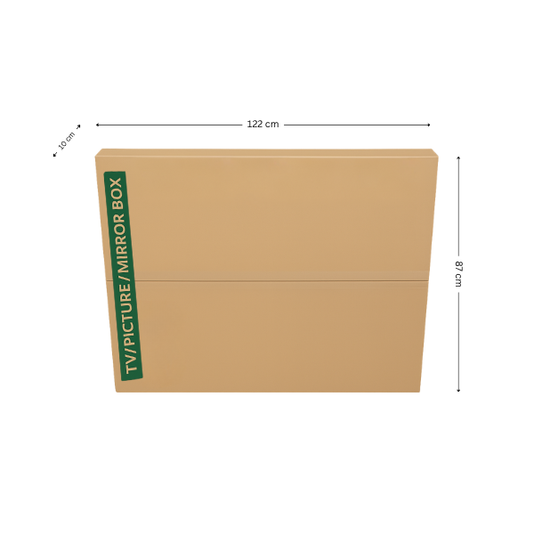 Caja de cartón adaptable para Televisor, cuadros o espejo